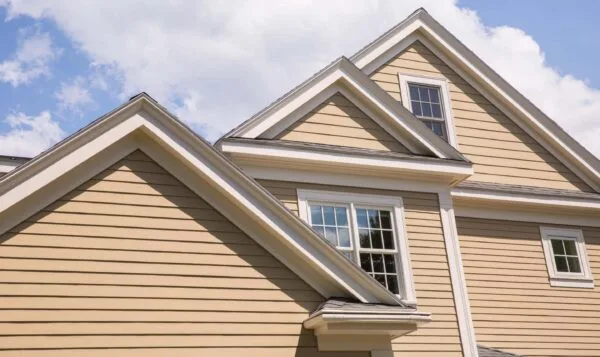 Siding - James Hardie Khaki Brown Hardie Lap Siding And Arctic White Trim