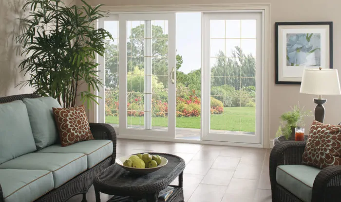 Sliding Patio Doors connected to a living room