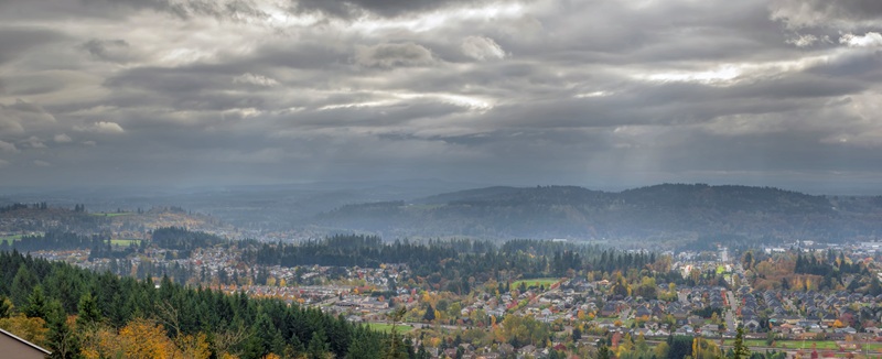 Image of the Pacific northwest town
